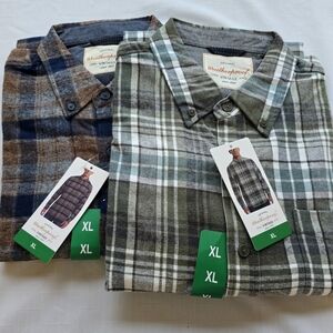 Weatherproof Men's Plaid Shirts, Grunge Revival Cabincore XL 2 For Price